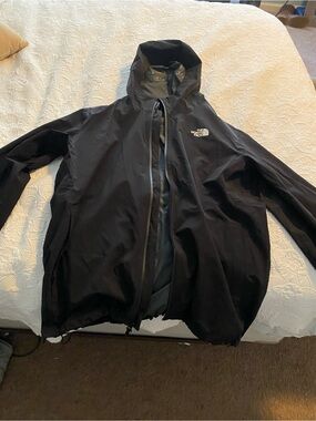 The North Face Black Hooded Rain Jacket